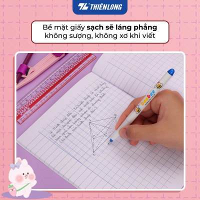 Tập học sinh 96 trang 5 ô ly vuông 2mm chấm kẻ 2/3 120gsm NB-122 Thiên Long - Mẫu ngẫu nhiên