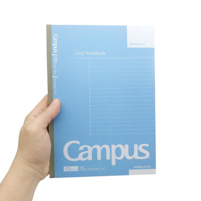 Tập Basic Notebook - Kẻ Ngang - 120 Trang 70gsm - Campus NB-B5L120BS