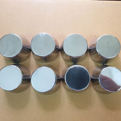 Bộ 10 Khuôn Làm Bánh Inox 304 Có Nắp ( 7cm ) Làm Bánh Flan , Rau Câu , Cupcake, Làm Đá Không Gỉ