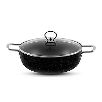 Nồi lẩu chống dính vân đá Smartcook 5552KMB size 26cm - Hàng Chính Hãng