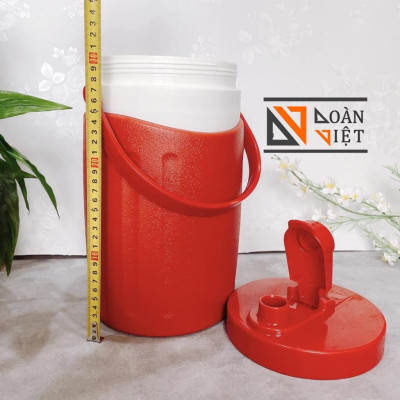 BÌNH GIỮ NHIỆT (0819) SIZE 6 lit - CÓ NẮP BẬT. Nhựa PP, PU chính phẩm - Loại 1 Không đọng sương ngoài bình, giữ nhiệt lâ