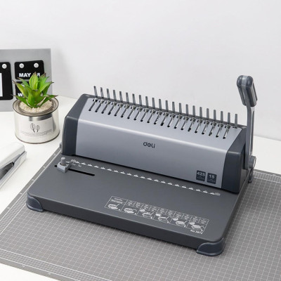 Máy đóng gáy xoắn cao cấp Deli - Hàng chính hãng - E3872 