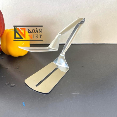 KẸP GẮP ĐA NĂNG, GẮP ĐỒ CHIÊN, THỰC PHẨM 26 cm. S.Phẩm có 2 mảnh giúp giữ cố định thực phẩm. Inox không rỉ, sáng bóng. C