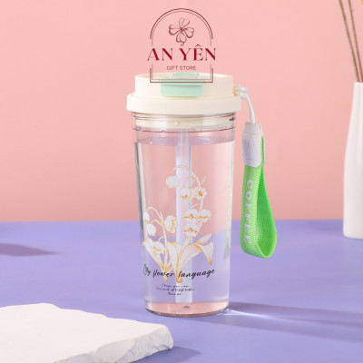 Ly Linh Lan Làm Quà Tặng Bạn Gái, Ly Nhựa Hoa Linh Lan Tiệm Quà An Yên Chịu Nhiệt Tặng Sinh Nhật