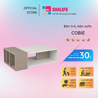 Bàn sofa phòng khách bằng gỗ công nghiệp SMLIFE Cobie