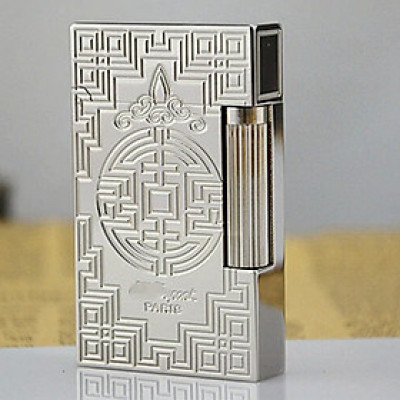 Vỏ Hột Quẹt Bật Lửa Upon D23T Họa Tiết Hoa Văn Cổ Điển - Dùng Ga Đá Cao Cấp