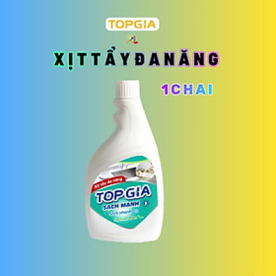 Combo 3 chai xịt tẩy đa năng TOPGIA 500ml: làm sạch vết bẩn, khử mùi, kháng khuẩn hiệu quả.