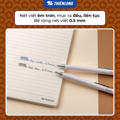 Combo 5/10/20 Bút gel Hoshi Thiên Long GEL-048/HS - Công nghệ Nhật Bản