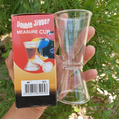 Ly đong định lượng jigger nhựa 2 đầu có chia vạch loại 20ml / 40ml hay 20cc / 40cc , cốc đo lường pha chế nhà bếp
