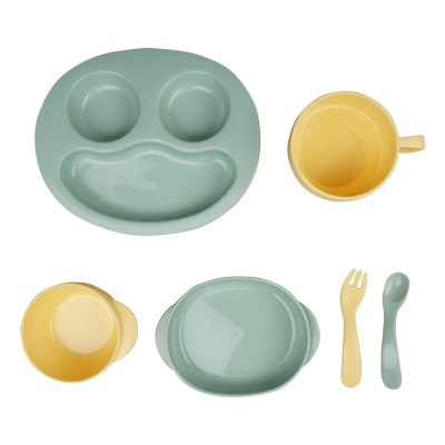 Bộ Đồ Ăn Dặm Cho Trẻ Em Amori Đạt Tiêu Chuẩn Xuất Nhật Bản , EU Đảm Bảo An Toàn Tuyệt Đối Cho Trẻ - Chính Hãng Inochi ( Tặng kèm khăn lau đa năng pakasa) 