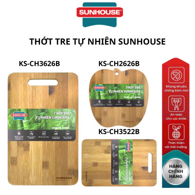 Thớt tre tự nhiên Sunhouse KS-CH2626B KS-CH3522B KS-CH3626B