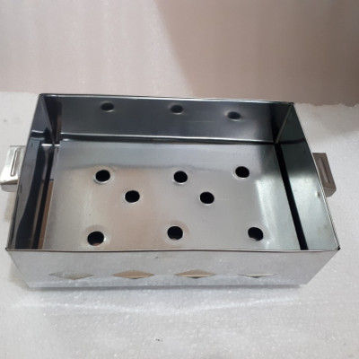 lò nướng than inox vuông loại trung 20x30 có vĩ nướng