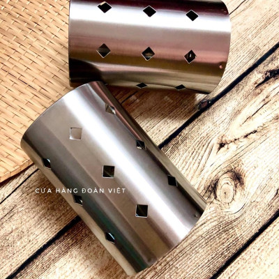Ống Đựng Đũa Muỗng Inox - 10 *15cm. Chuyên phục vụ Sp Gia dụng, Khuôn làm bánh, Dụng cụ học Sinh, Nhà hàng, Quán ăn, Gia