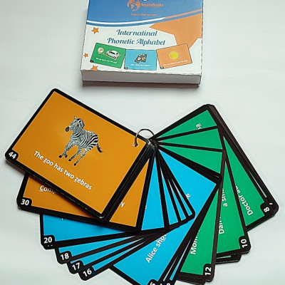 Bộ thẻ đọc Flashcard IPA 44 âm (14x10cm)