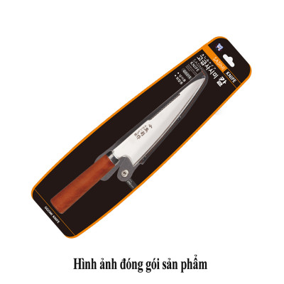 [HÀNG CHÍNH HÃNG] Dao thái Sasimi GGOMi Hàn Quốc GG315 dài 28cm, lưỡi 26cm bằng thép không gỉ, cắt, thái, lọc vảy cá