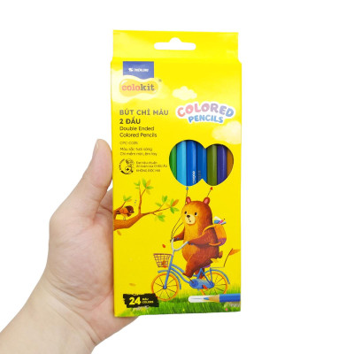 Hộp 12 Bút Chì Màu Hai Đầu - Double Ended Colored Pencils - Colokit CPC-C035