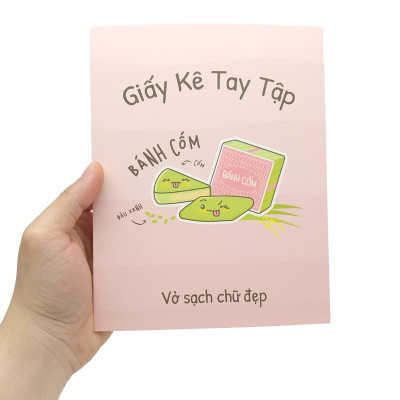 Giấy Kê Tay Tập Bánh Việt - The Sun - Bánh Cốm - Màu Đỏ