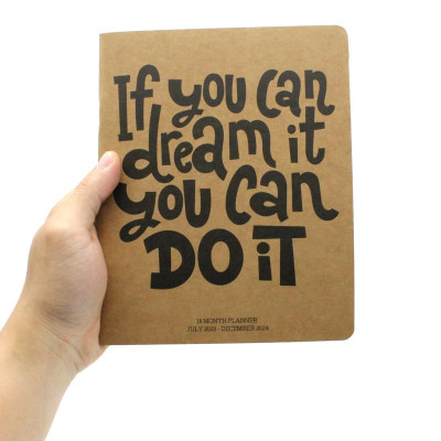 Sổ Kế Hoạch 18 Tháng SDstationery 48 Trang 120gsm: 07/2023 - 12/2024 - If You Can Dream It You Can Do It