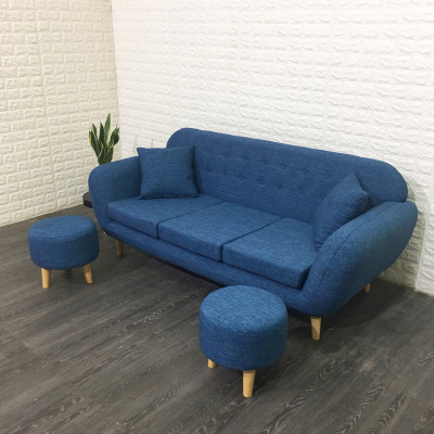 Bộ Sofa Băng A1 Kèm 2 Đôn Cùng Bộ (190x80x78cm)
