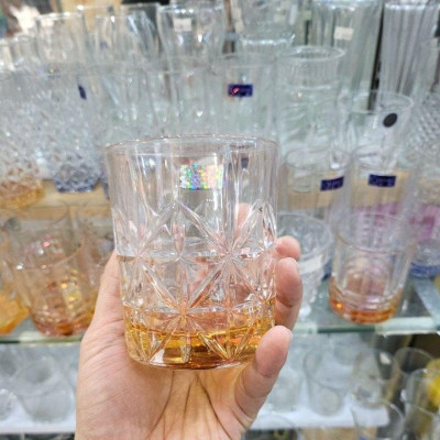 Bộ Cốc Thuỷ Tinh Cao Cấp (1 Bộ 6 Chiếc) , Hoạ Tiết Đa Dạng Phong Phú, Đẳng Cấp Chịu Nhiệt