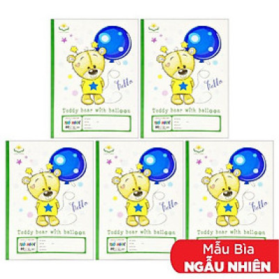 Combo 5 Tập Tuổi Ngọc 4 Ô Ly 80 Trang - Hải Tiến 1343 (Mẫu Màu Giao Ngẫu Nhiên)