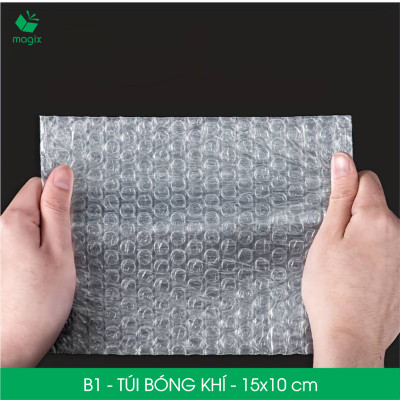 B1 - 15x10 cm - 100 Túi bóng khí chống sốc đóng hàng - Túi gói hàng, bọc chống sốc, xốp chống sốc