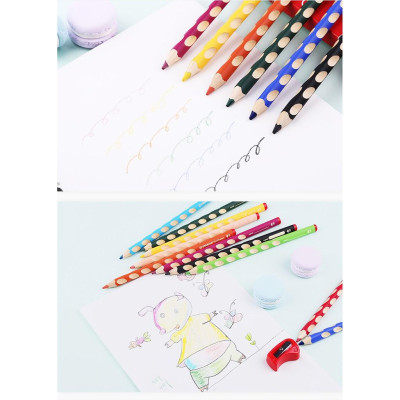 Bộ 6 cây bút chì màu STABILO EASYcolors, thuận tay trái (CLE33L/6) - Xanh dương (405)