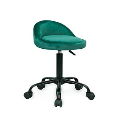 Ghế spa xoay nệm bọc vải nhung chân sắt sơn tĩnh điện đen Ghế ngồi cho kỹ thuật viên spa CB2258A-2F CAPTA Tp.HCM