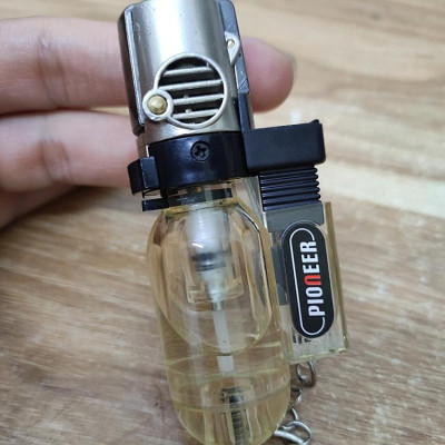 Vỏ Hột Quẹt Bật Lửa Khò Guang 1 Tia Độc Lạ Có Nắp Bật Dùng Gas Cao Cấp - Mẫu Mới Có Nút Chỉnh To Nhỏ Lửa