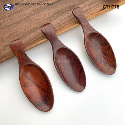 Muỗng xúc trà gỗ trắc siêu sạch (HAHANCO) Hữu dụng cho bạn mỗi khi thưởng trà - CTH778