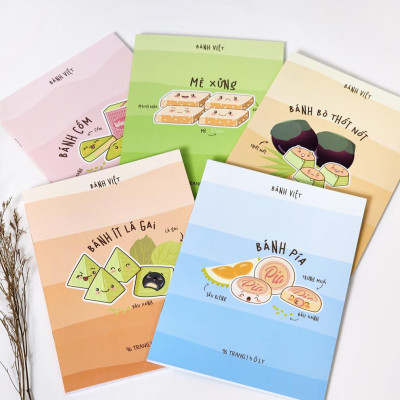 Tập Học Sinh Bánh Việt - Miền Nam - 4 Ô Ly - 96 Trang 80gsm - The Sun 04 - Bánh Pía
