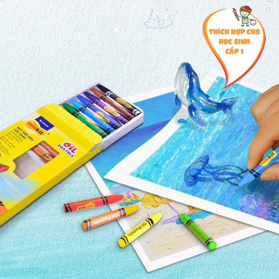 Hộp 24 Bút Sáp Dầu Lục Giác Hexagonal Oil Pastels - Colokit OP-C031