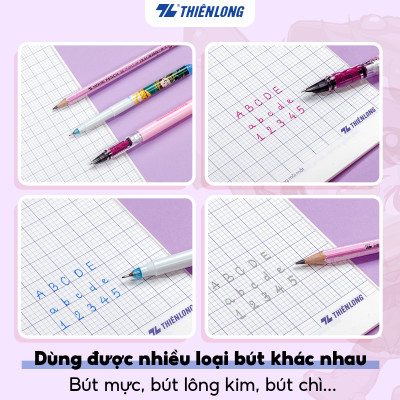 Tập học sinh 48 trang 4 ô ly vuông 2.5mm 100gsm Thiên Long - Akooland thế giới học cụ thần kỳ - Mẫu ngẫu nhiên