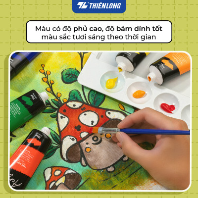 Màu nước Acrylic dạng tuýp 75ml Thiên Long Colokit ACR-C009