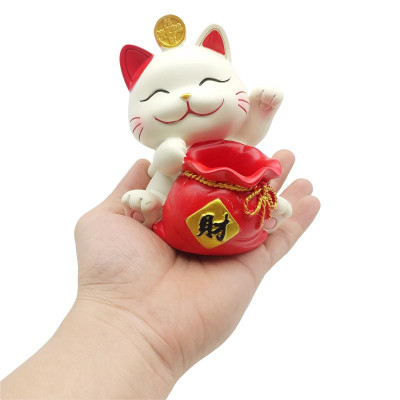 Mô Hình Mèo Thần Tài Cắm Bút Trang Trí Tết - WanLongDa SJ-8159