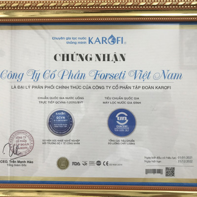 Bộ 5 lõi lọc chức năng 56789 Karofi