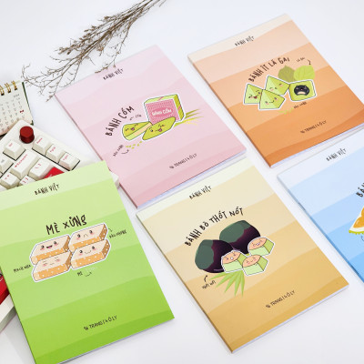 Tập Học Sinh Bánh Việt - Miền Nam - 4 Ô Ly - 96 Trang 80gsm - The Sun 04 - Bánh Pía