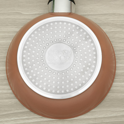 Chảo vân đá chống dính đáy từ 26 cm Greencook GCP221-26IH - Hàng Chính Hãng