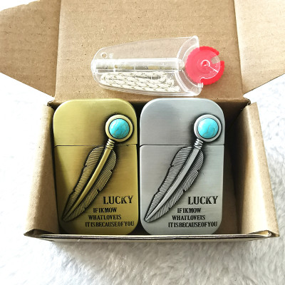 Vỏ Hột Quẹt Bật Lửa Xăng Đá HG05-BL Họa Tiết Cây Bút Lông Độc Lạ - Nhiều màu