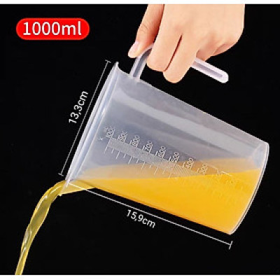 Bộ 2 Ca Đong Nhựa Có Vạch Chia Định Lượng 1 Lít