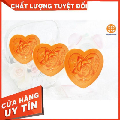 Khuôn ép xôi tim hoa hồng