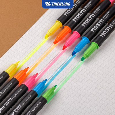 Combo 10 Bút dạ quang Hoshi Thiên Long HL-018/HS - Công nghệ Nhật Bản