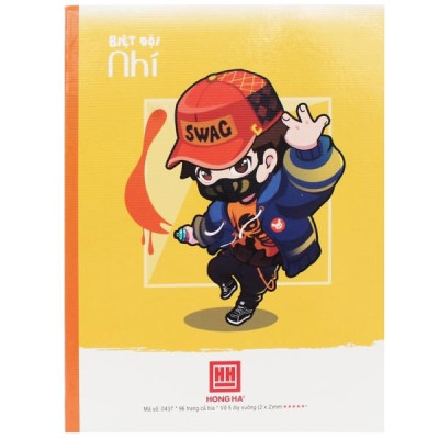 Vở Class Biệt Đội Nhí - 5 Ô Ly 96 Trang - Hồng Hà 0437 (Mẫu Màu Giao Ngẫu Nhiên)