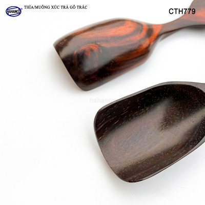 Muỗng xúc trà gỗ trắc/cẩm siêu sạch (HAHANCO) Dụng cụ hữu dụng khi thưởng trà - CTH779