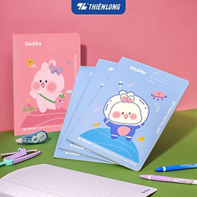 Combo 5 Tập học sinh 48 trang 5 ô ly vuông 2.5mm chấm kẻ 2/3 120gsm NB-120 Thiên Long - Mẫu ngẫu nhiên