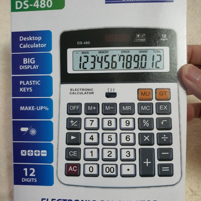 Máy tính cầm tay DS480 - Máy tính bỏ túi DS-480 - Máy tính tiền nhỏ gọn, tiện lợi - Hàng chính hãng