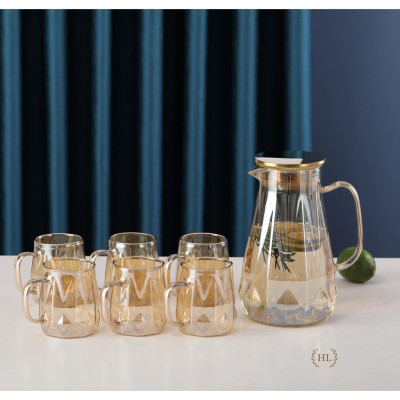 Bình cốc thuỷ tinh phong cách NORDIC Quả Trám | Bộ Bình Ly Thuỷ Tinh Chịu Nhiệt Tạo Hình Dãy Núi(Mix Lẻ)