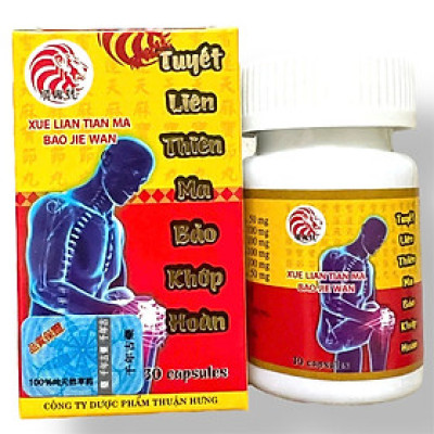 Viên uống Tuyết liên thiên ma bảo khớp hoàn - Hộp gồm 30 viên - Xuất xứ Malaysia - Mã số 1340