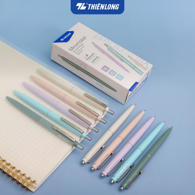 Combo 5/10/20 Bút gel B - Minimalist Butter Gel Thiên Long - Premium tip - Mực Xanh - Màu thân ngẫu nhiên