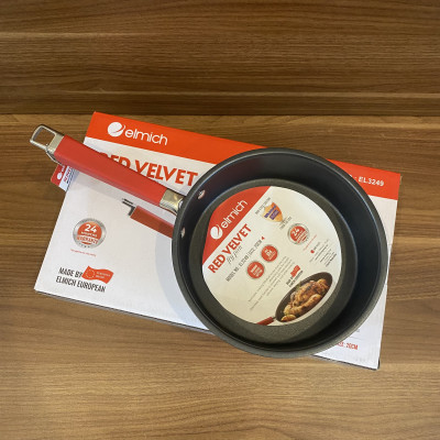 Chảo Chống Dính Inox 5 lớp Đáy Từ ELMICH Red Velvet 20cm/ 24cm